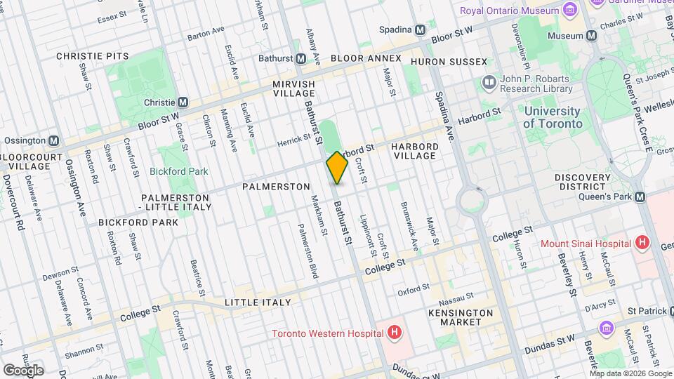 629 Bathurst St Map and Location Details