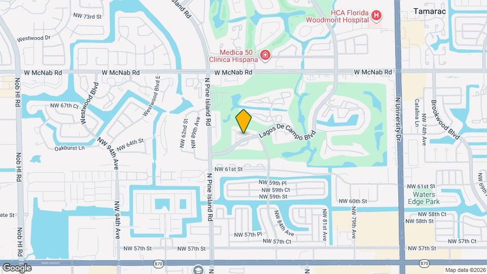 8421 Lagos de Campo Blvd, Unit 106 Map and Location Details