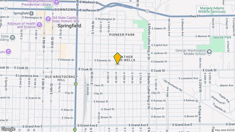 618 S 14th St Map and Location Details