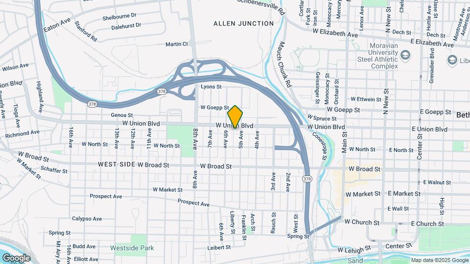 612 W Garrison St, Unit Upper Map and Location Details