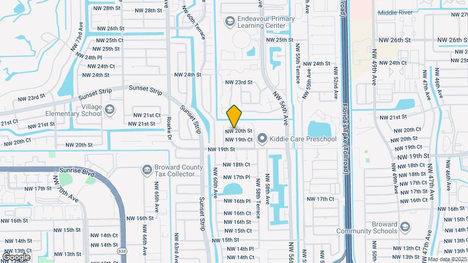 5934 NW 20th St Map and Location Details