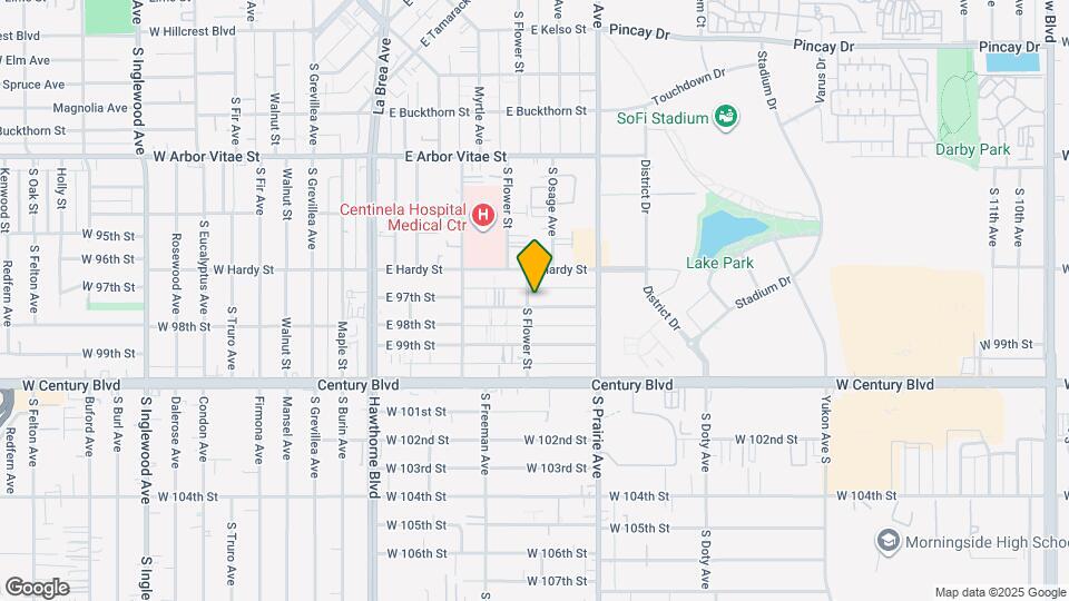 601 E 97th St Map and Location Details