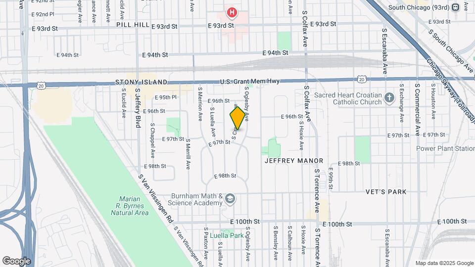 9677 S Crandon Ave Map and Location Details