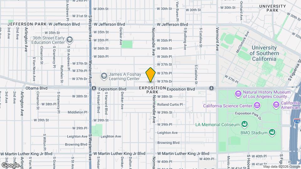 1412 W 37th Dr Mapa y Detalles de la Ubicación