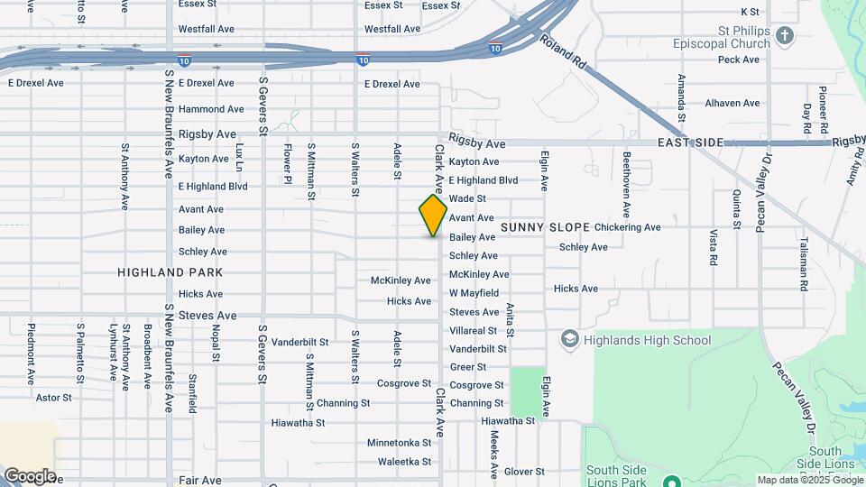1244 Bailey Ave Map and Location Details