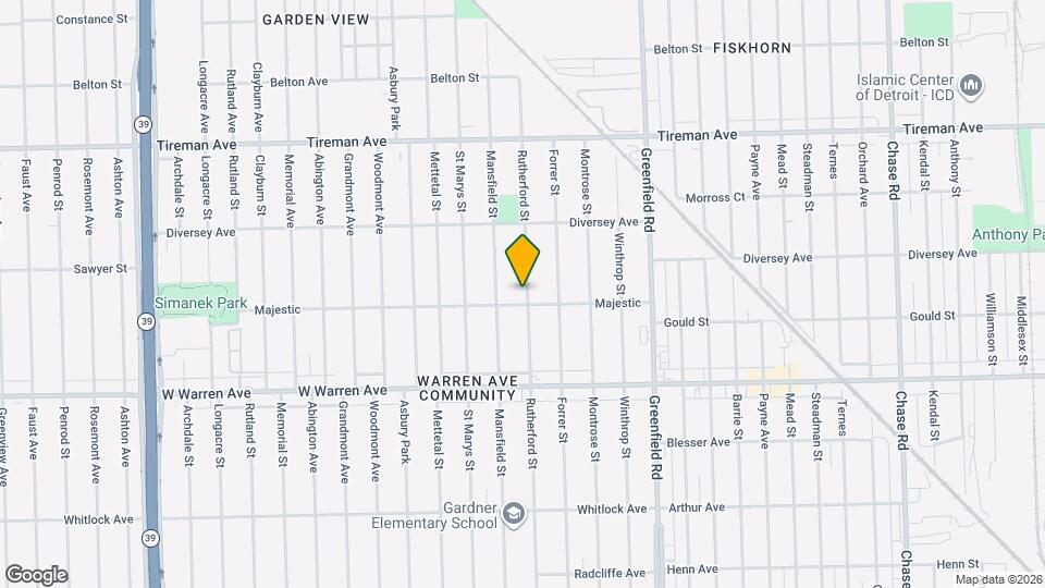 7419 Rutherford St Map and Location Details