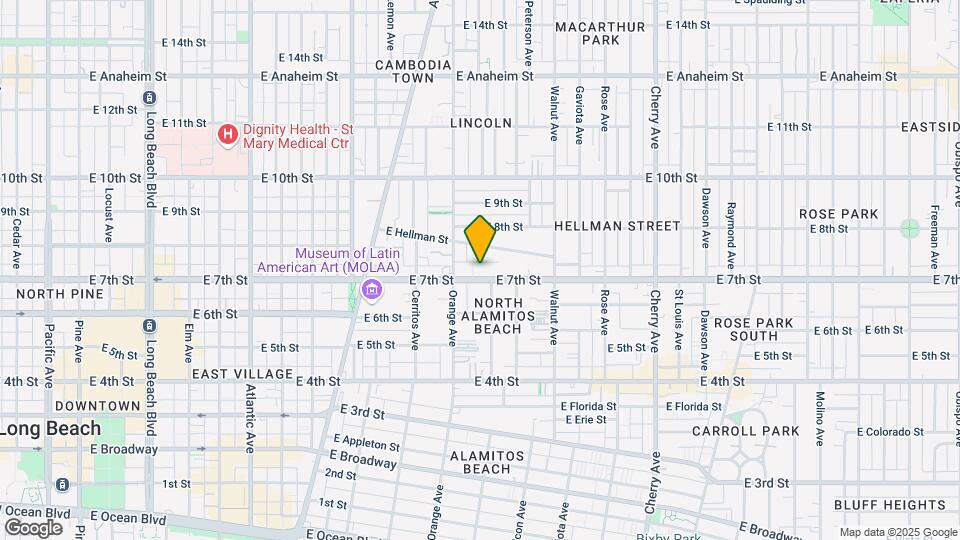 1271 E 7th St Map and Location Details