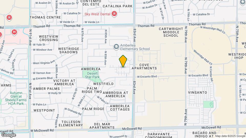 8353 W Lewis Ave Map and Location Details