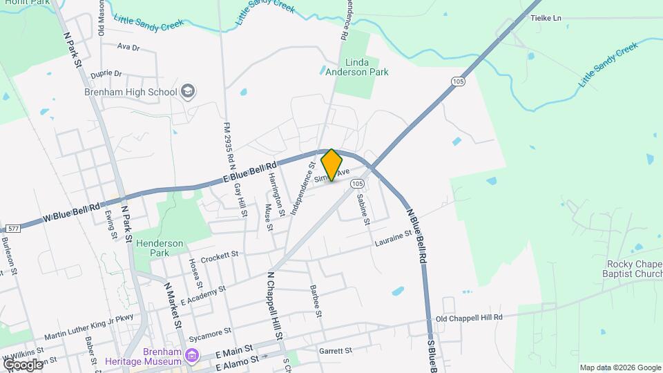 1316 Williams St Map and Location Details