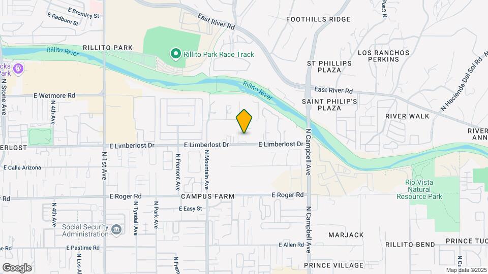 1513 E Limberlost Dr Map and Location Details