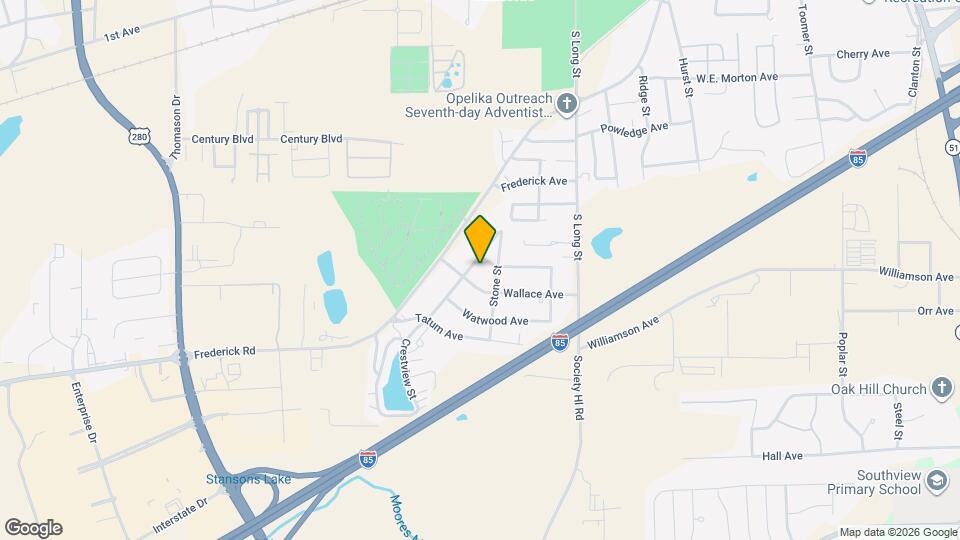 2203 Crestview St Map and Location Details