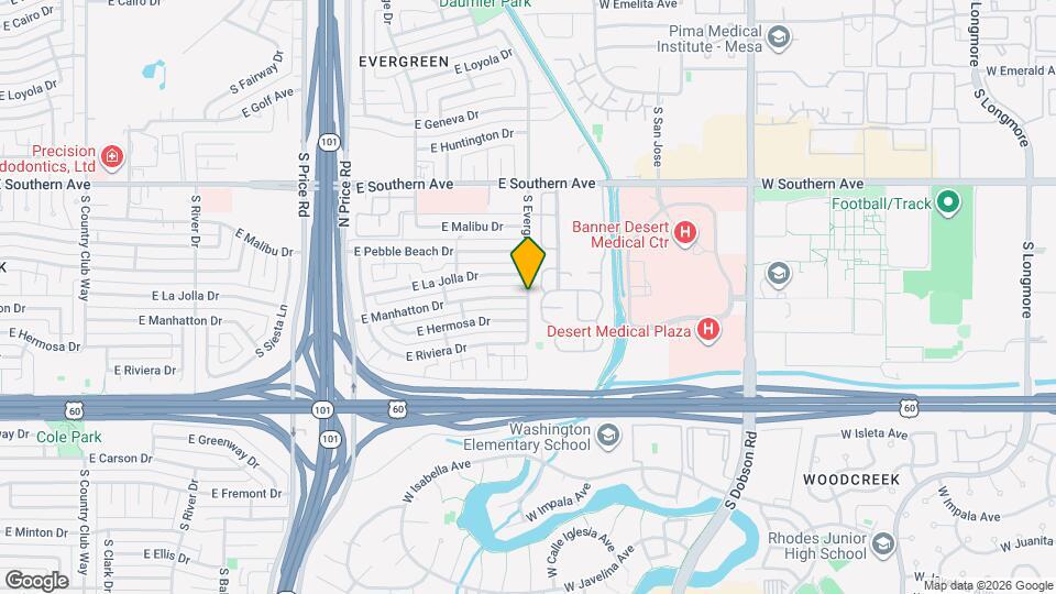 2661 E Manhatton Dr Map and Location Details