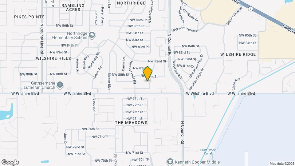 7909 Harvest Moon Rd Map and Location Details