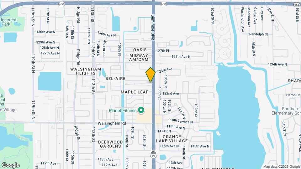 12300 Seminole Blvd Map and Location Details