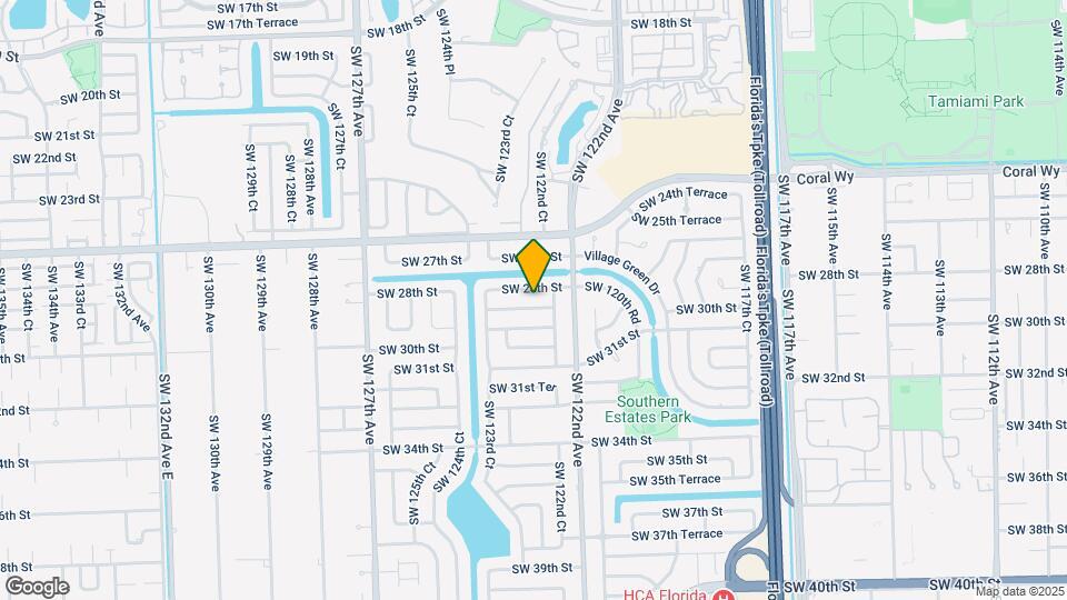 12253 SW 28th Terrace Map and Location Details