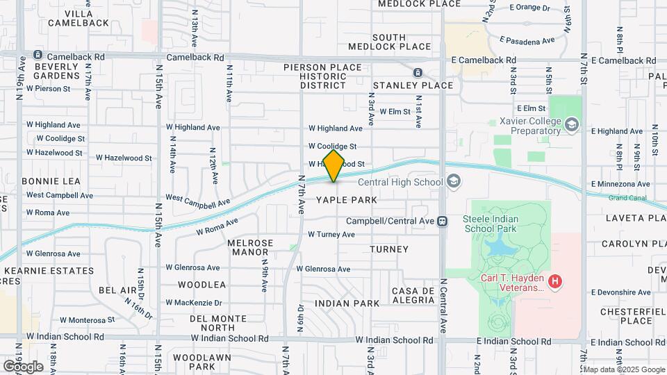 501 W Minnezona Ave Map and Location Details