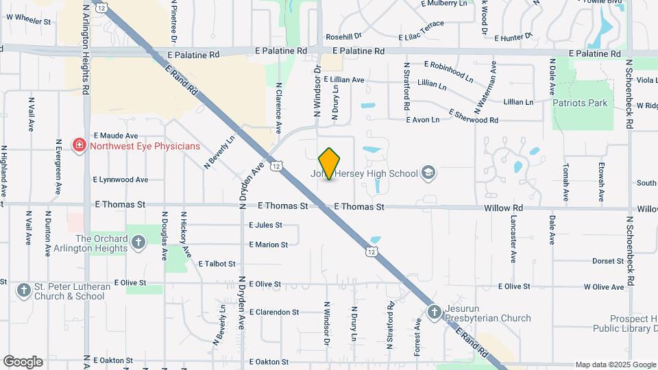 1515 N Windsor Dr Map and Location Details