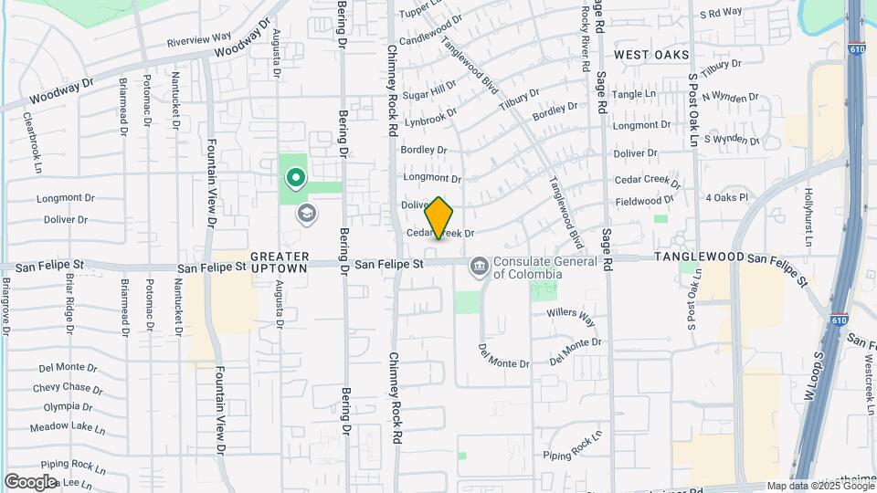 5608 San Felipe St Map and Location Details