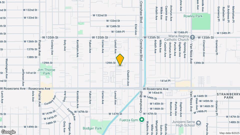 13924 Lemoli Ave Map and Location Details