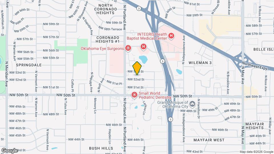 3605 NW 52nd St Map and Location Details