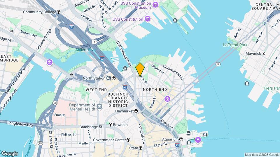 195 Endicott St, Unit B Mapa y Detalles de la Ubicación