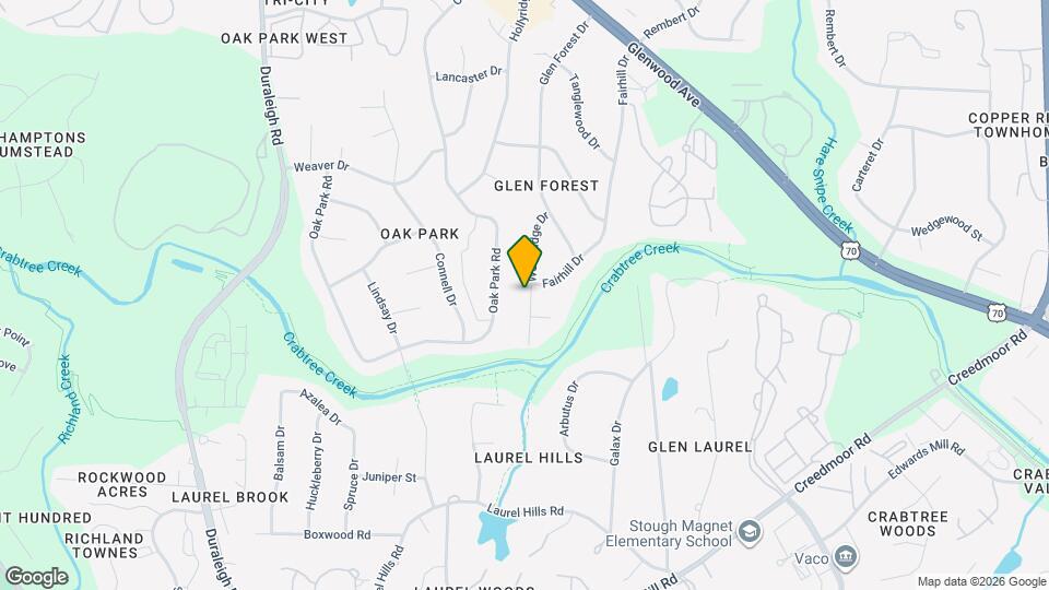 4621 Woodridge Dr Map and Location Details