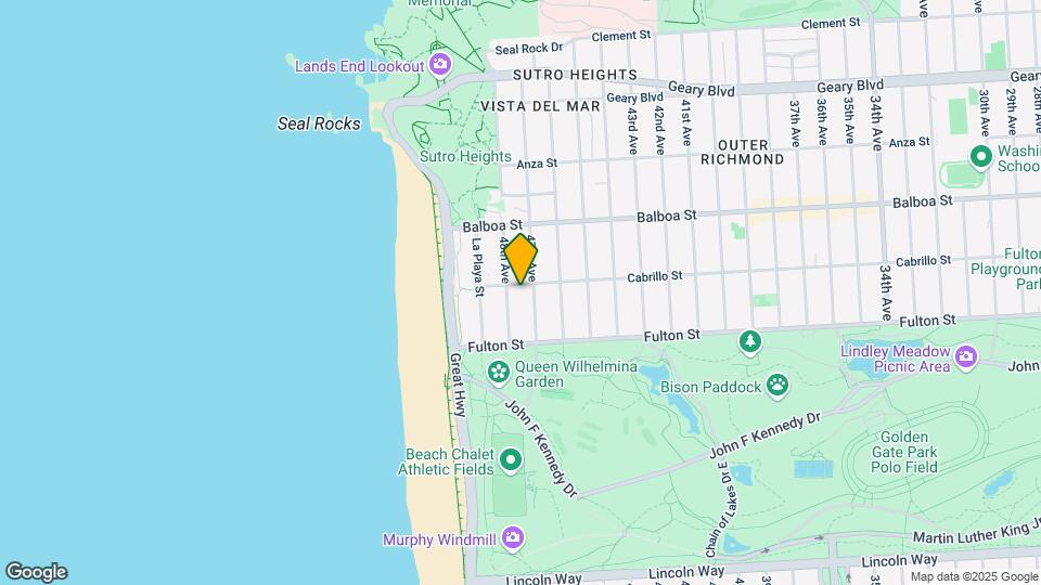 4635 Cabrillo St Map and Location Details
