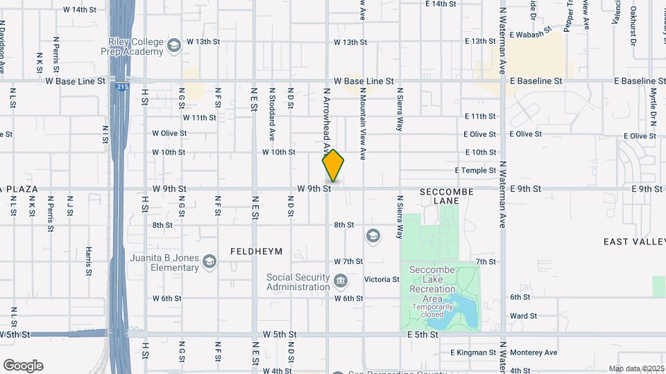 901 N Arrowhead Ave Map and Location Details