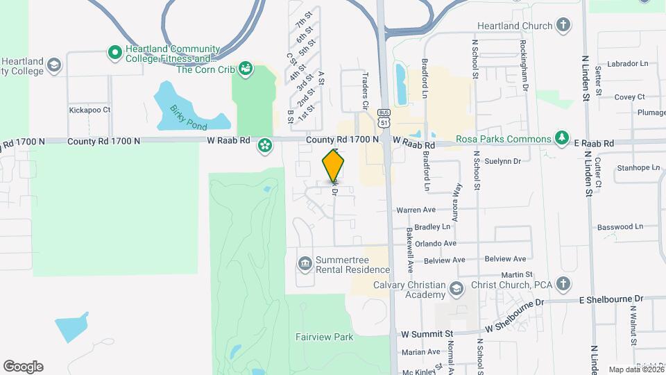 1507 Northbrook Dr, Unit a Map and Location Details