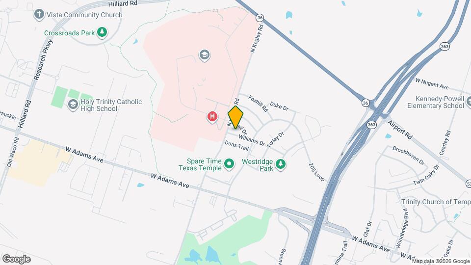 5414 Williams Dr Map and Location Details