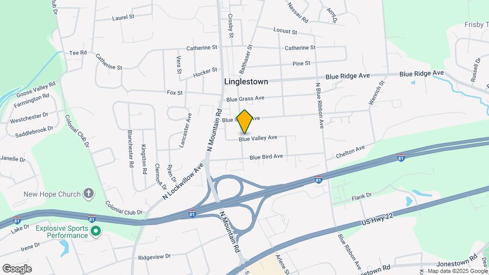 513 Blue Eagle Ave Map and Location Details