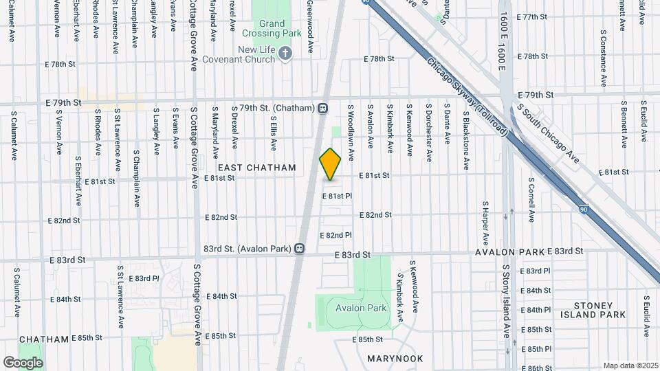 1115-1127 E 81st St Map and Location Details