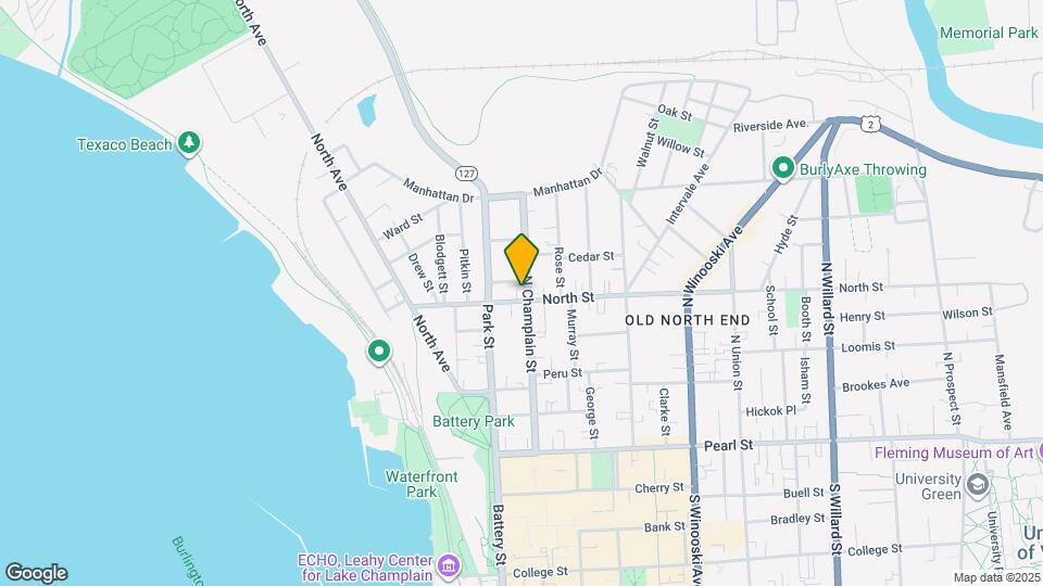 100 North St Mapa y Detalles de la Ubicación