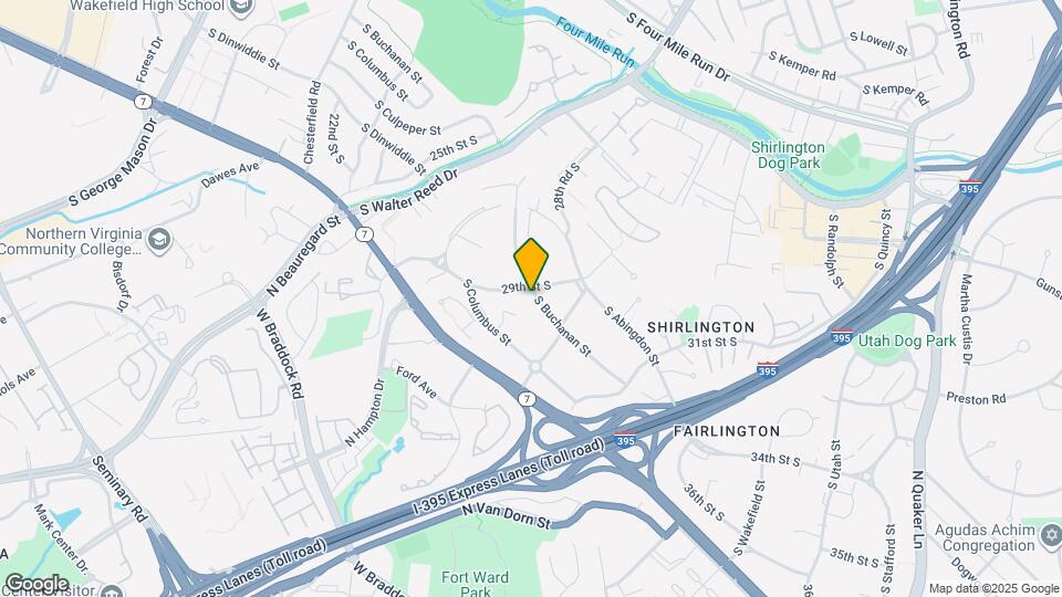 2916 S Buchanan St Map and Location Details