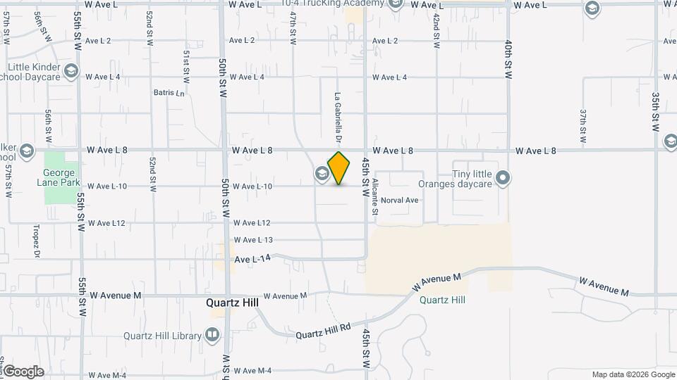 4546 W Ave L-10 Map and Location Details