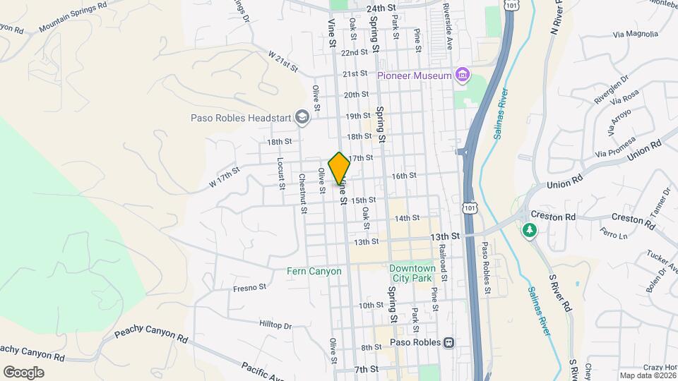 1533 Vine St Mapa y Detalles de la Ubicación
