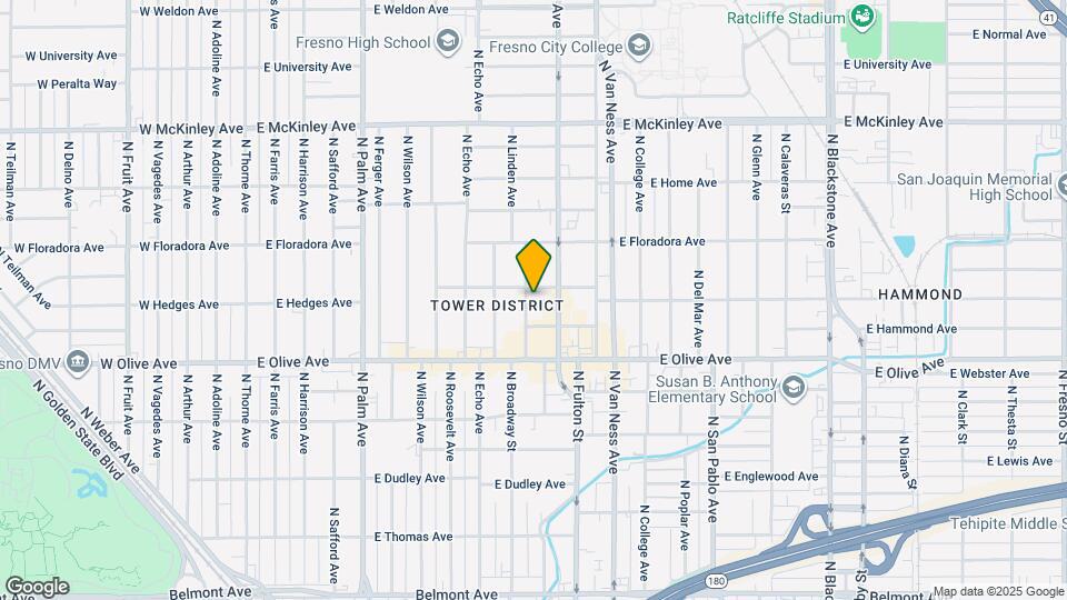 1304 N Linden Ave Map and Location Details
