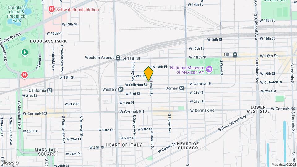 1922 S Leavitt St Map and Location Details