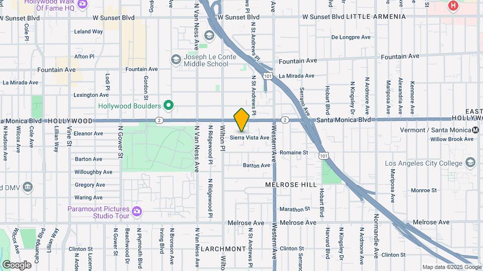 5517-5519 Sierra Vista Avenue, Map and Location Details