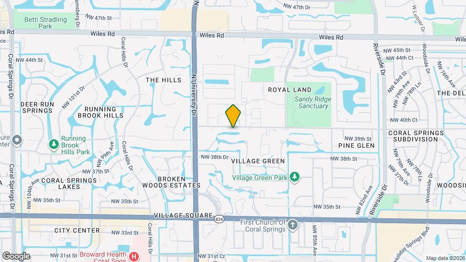 9092 NW 40th St Map and Location Details
