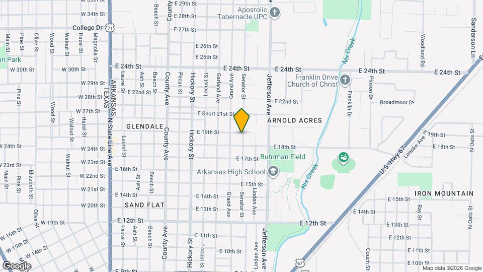 1815 Senator St Map and Location Details