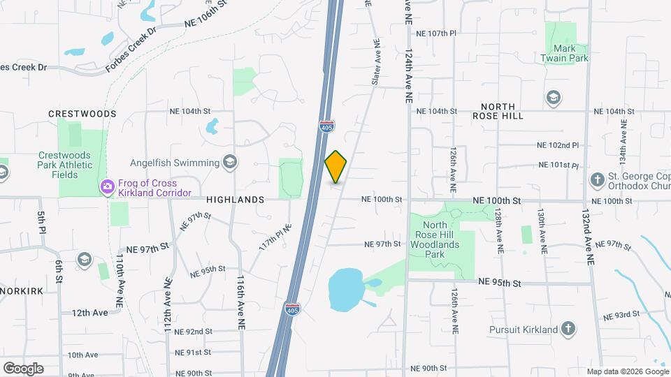 12029 NE 100th Pl Map and Location Details