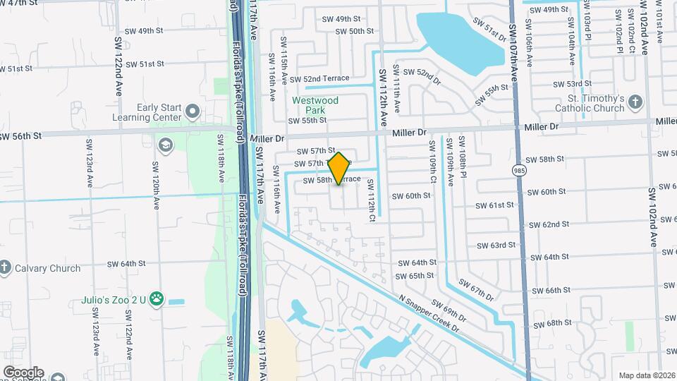 5820 SW 113th Ct Map and Location Details