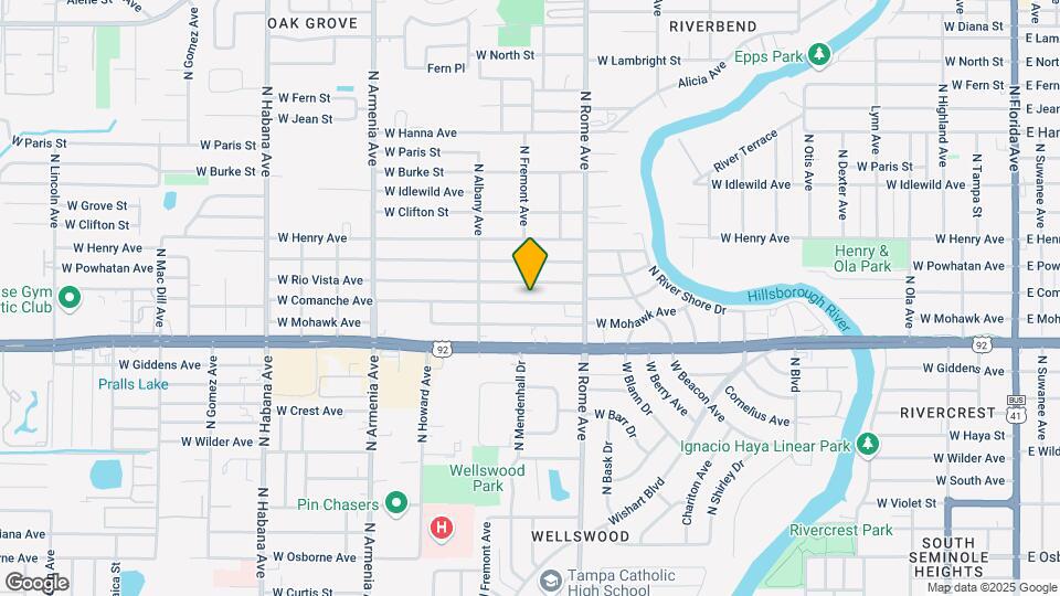 1721 W Comanche Ave Map and Location Details