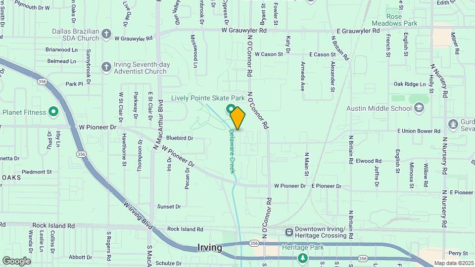 623 W Union Bower Rd Map and Location Details
