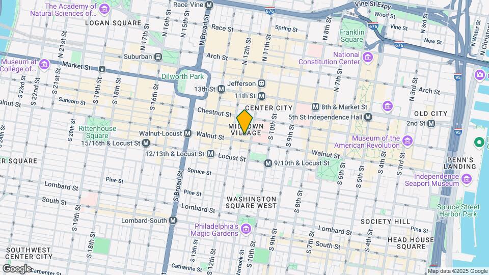 1109 Walnut St Map and Location Details