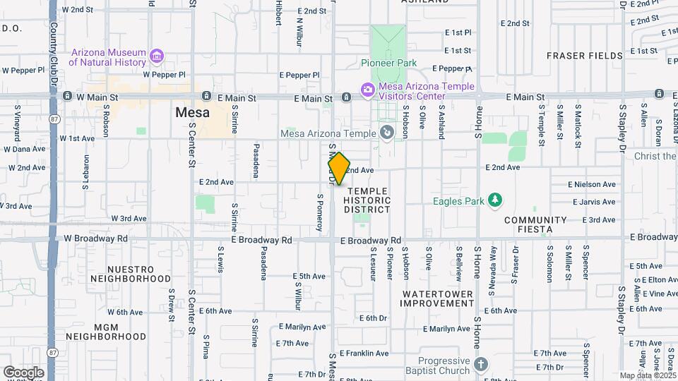 211 S Mesa Dr Mapa y Detalles de la Ubicación