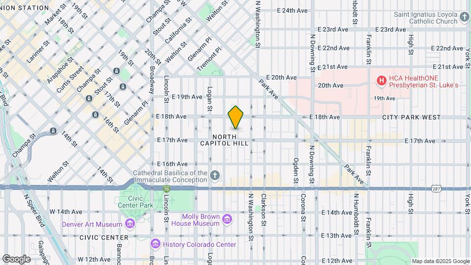 1727 N Pearl St. Mapa y Detalles de la Ubicación