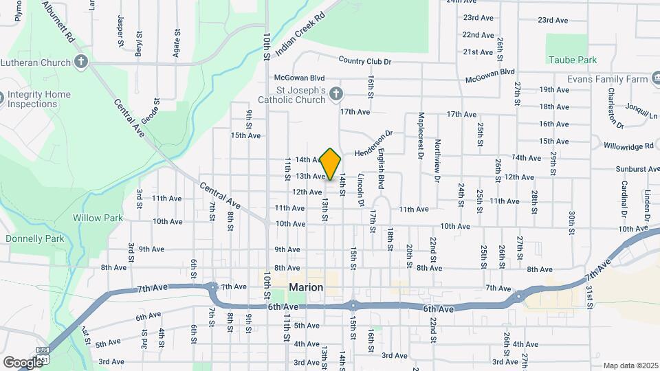 1231 13th St Map and Location Details