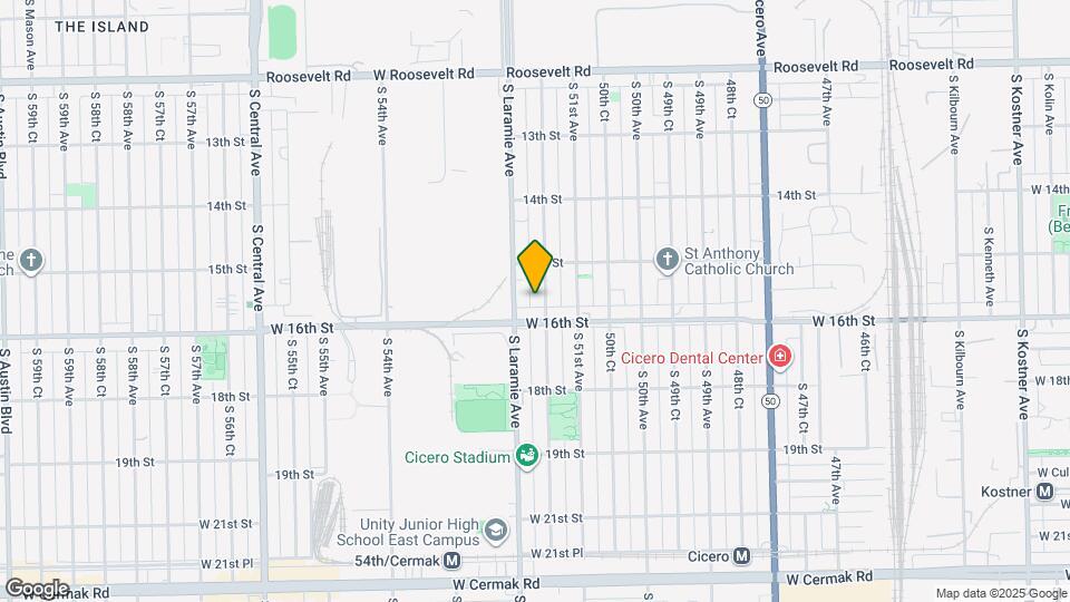 1524 S 51st Ct Map and Location Details